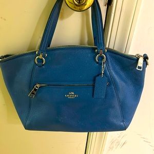 Used coach small bag in blue